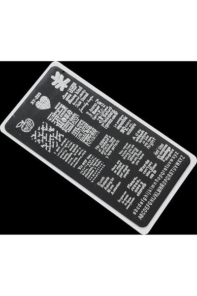 aba nails Nail Art Stamping Baskı Plakası