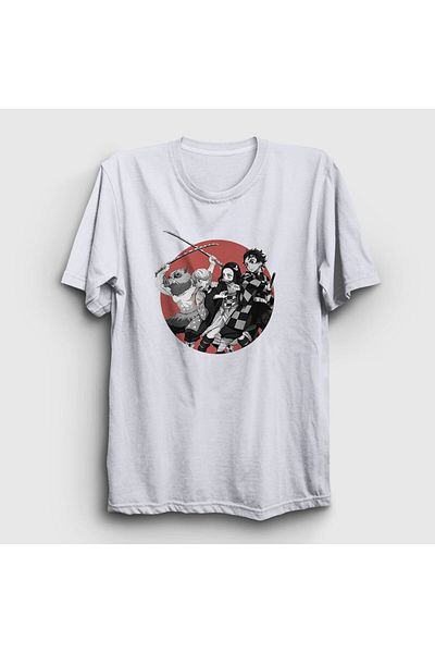 Presmono Μπλουζάκι Unisex White Team Anime Demon Slayer Kimetsu No Yaiba 309040 ττ