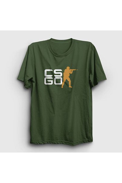 Presmono Μπλουζάκι Unisex Khaki Logo Game Counter Strike Cs Go 323380 ττ