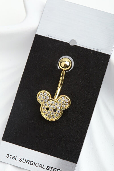VLM AKSESUAR Mickey Göbek Piercing Cerrahi Çelik (10mm)