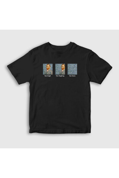 Presmono Vincent Van Gogh unisex dete T-shirt - crna, 303447tt