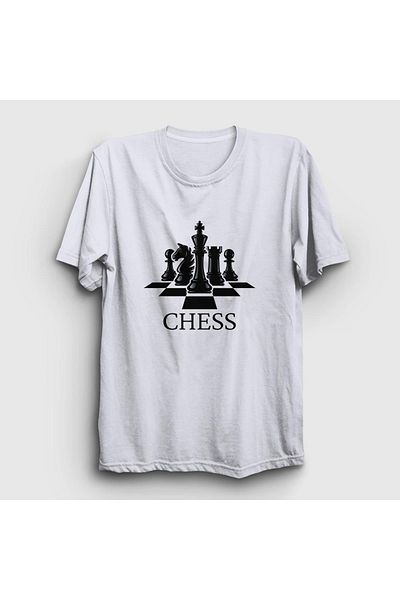 Presmono Μπλουζάκι Unisex White Board Chess Chess 331000 ττ
