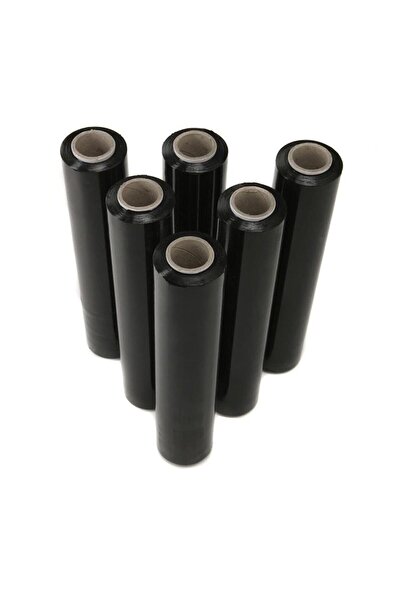 tuhapack plastic packaging Siyah Palet Streç Film 17 Micron X 50 Cm X 100 Metre