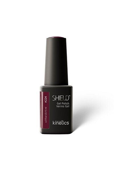 kinetics Shield Gel Polish Kalıcı Oje 15 ml – HEMA ve TPO İçermeyen | Signature Wine #224