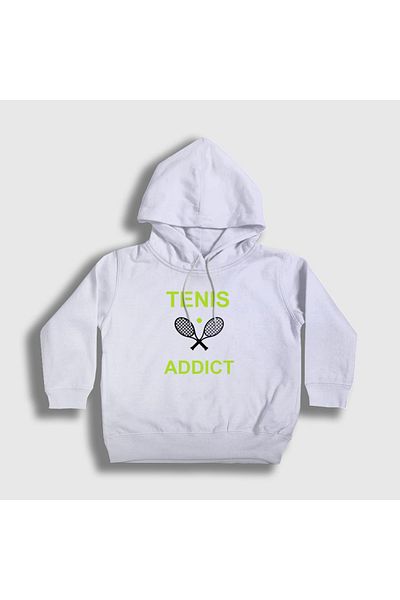 Presmono Hanorac cu glugă unisex pentru copii, alb, sport, tenis, tenis 329832 tt