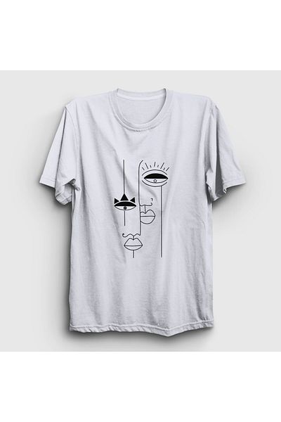 Presmono Μπλουζάκι Unisex White Lovers για την Ημέρα του Αγίου Βαλεντίνου 284420 ττ