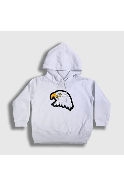 Presmono Hanorac cu glugă pentru copii, unisex, cu vultur alb314058tt