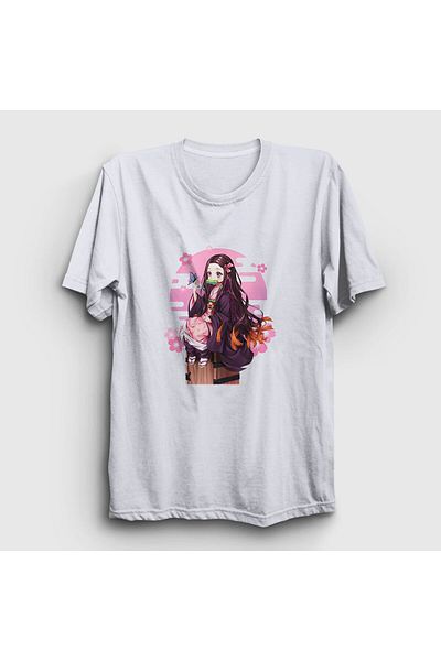 Presmono Μπλουζάκι Unisex Λευκό Nezuko Kamado Anime Demon Slayer Kimetsu No Yaiba 308083 ττ