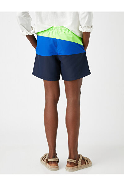 Koton Plavky šortky s blokovaným pasem se zavazováním