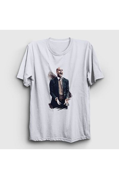 Presmono Μπλουζάκι Unisex Λευκό Ποδόσφαιρο Josep Pep Guardiola 340313 ττ
