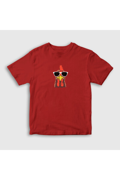 Presmono Unisex dečije crvene sunčane naočare Chicken Chicken T-shirt 413617tt