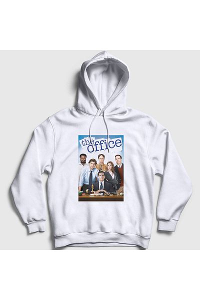 Presmono Unisex Λευκή Αφίσα Σειρά The Office Hooded φούτερ 345838 ττ