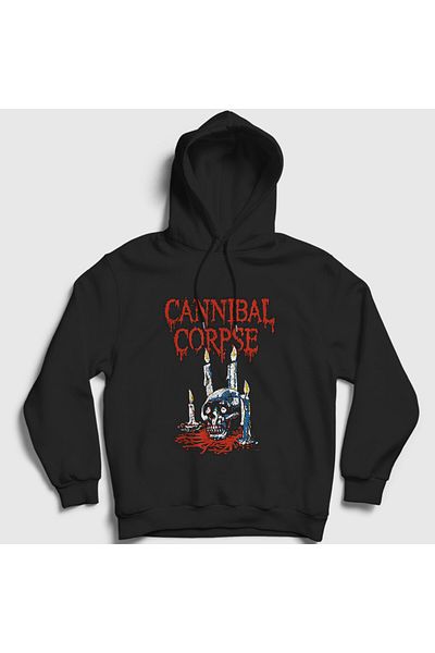 Presmono Унисекс суитшърт с качулка Black Candles Cannibal Corpse 377270tt