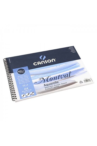 Canson Montval Spiral Water Color Block 300g 12 Sheets 21X29.7Cm