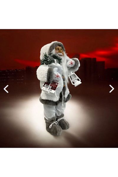 Optimus 45 cm White Santa Claus Ornament - Christmas New Year Decorations