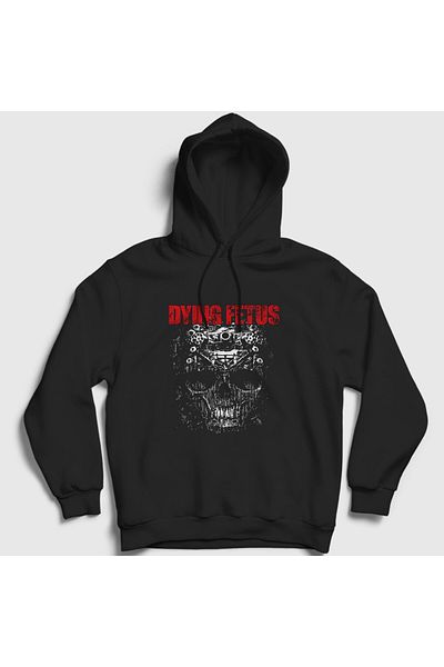 Presmono Φούτερ Unisex Black Guns Dying Fetus με κουκούλα 380187 ττ