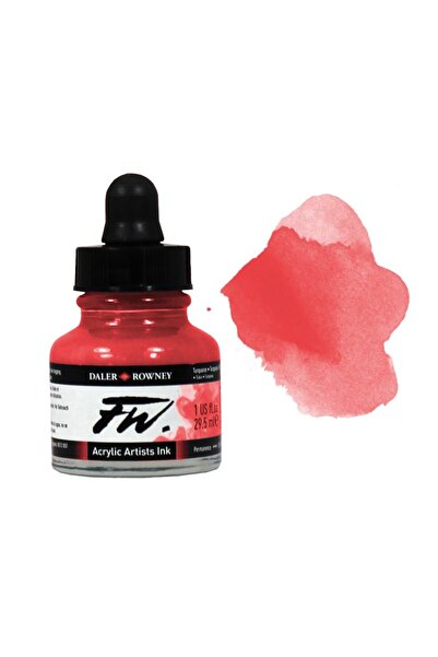 Daler Rowney FW Ink Likit Akrilik 29.5ml - Flame Red 2764