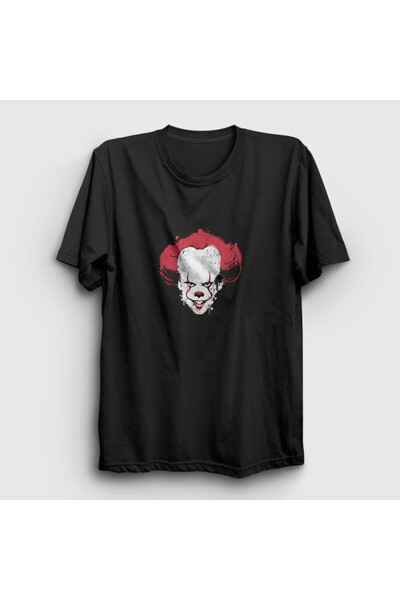 Presmono Unisex Siyah Pennywise Stephen King It T-shirt 372460tt