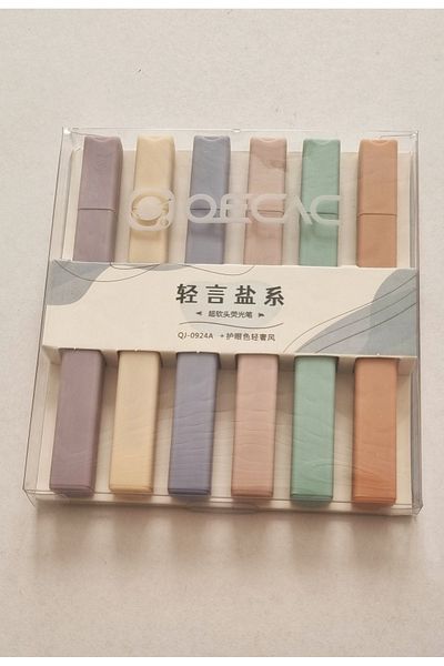Modellino 6 Pack Ultra Soft Pastel Colors Highlighter Oecac Qj-0924A