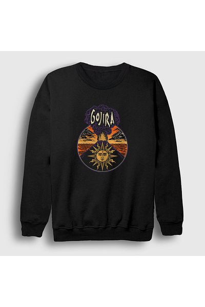 Presmono Унисекс суитшърт Black Magma V2 Gojira 406968tt
