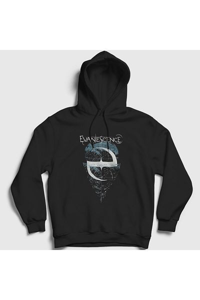 Presmono Φούτερ με κουκούλα Unisex Black Logo V3 Evanescence 383907 ττ