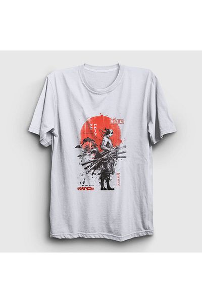 Presmono Μπλουζάκι Unisex White Roronoa Zoro Anime One Piece 353541 ττ