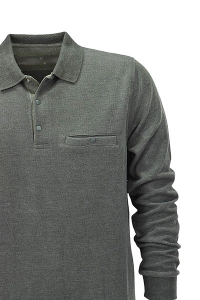 DYNAMO Men's Polo Neck Pocket Sweatshirt 6857 Bgl-St04024