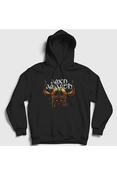 Presmono Φούτερ Unisex Μαύρο κράνος Amon Amarth με κουκούλα 380621 ττ