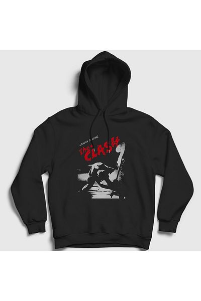 Presmono Unisex Μαύρο London Calling The Clash Hooded φούτερ 384120 ττ