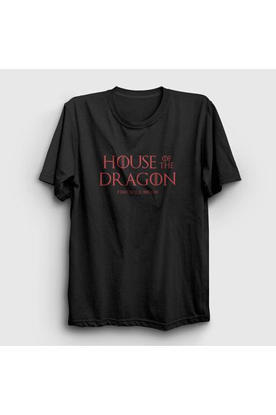 Presmono Μπλουζάκι Unisex Μαύρο «Fire Will Reign» House Of The Dragon - 344360 ττ