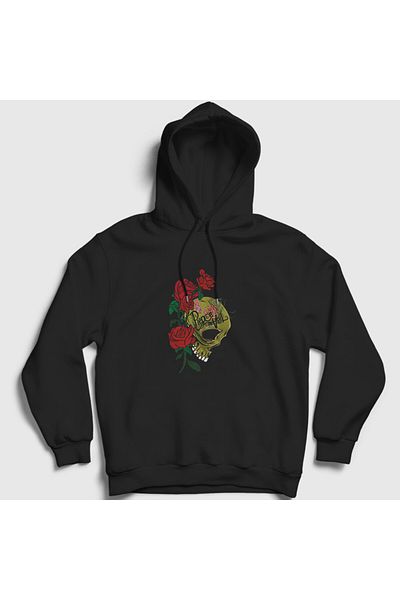 Presmono Унисекс суитшърт с качулка Rose Pierce The Veil, черен - 386867tt