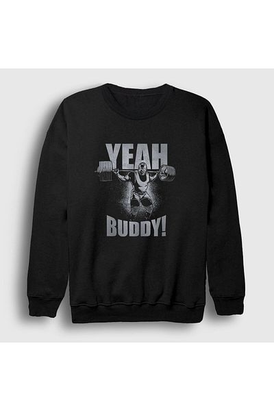 Presmono Унисекс черен суитшърт Yeah Buddy Gym Sports Ronnie Coleman 363831tt
