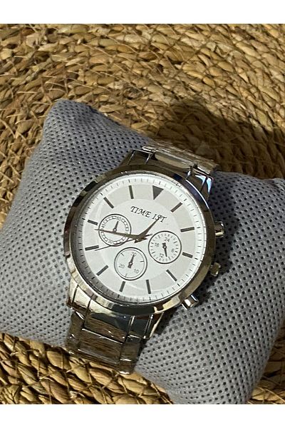 Brality Steel Cord Men's Wrist Watch- Silver Case- Silver Color Cord - Silver Dial 6049