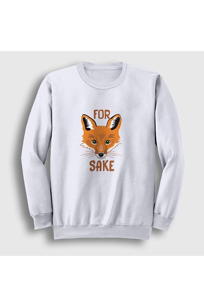 Presmono Φούτερ Unisex White For Fox Sake Fox 401051 ττ