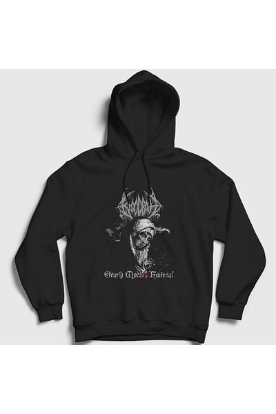 Presmono Φούτερ με κουκούλα Unisex Black Grand Morbid Funeral Bloodbath 379980 ττ