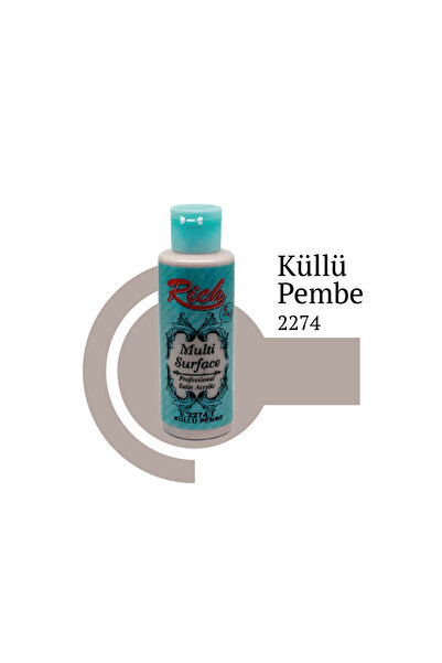 Rich Multi Surface Her Yüzey İçin Akrilik Boya 120 cc. - 2274 Küllü Pembe