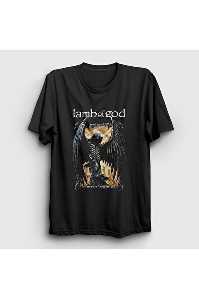 Presmono Unisex crni anđeo Lamb Of God T-shirt 393611tt
