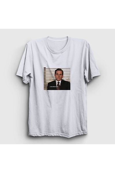 Presmono Μπλουζάκι Unisex White Dead Inside Michael Scott The Office 345113 ττ