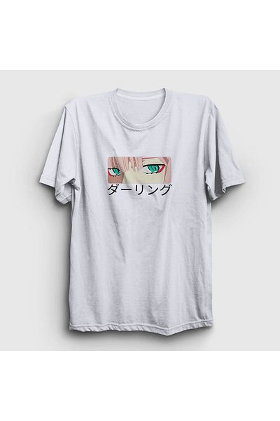 Presmono Unisex White Zero Two Anime Darling στο μπλουζάκι Franxx 355050 ττ