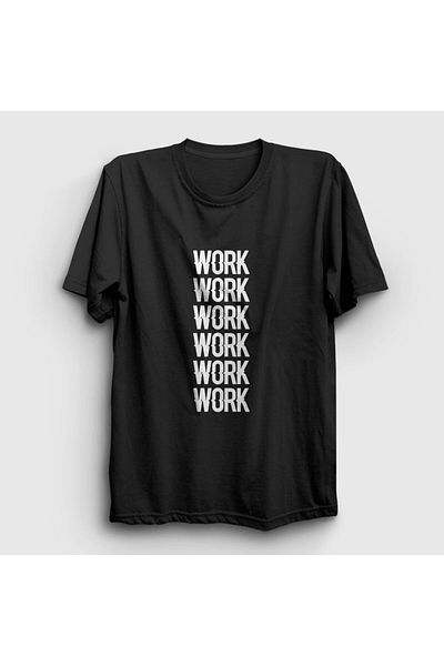 Presmono Μπλουζάκι Unisex Black Work Work Work Rihanna 341960 ττ