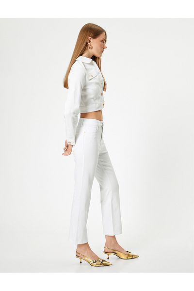 Koton Τζιν Flare Crop - Short Leg Skinny Fit Jeans