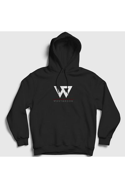 Presmono Φούτερ με κουκούλα Unisex μαύρο λογότυπο Russell Westbrook 368909 ττ