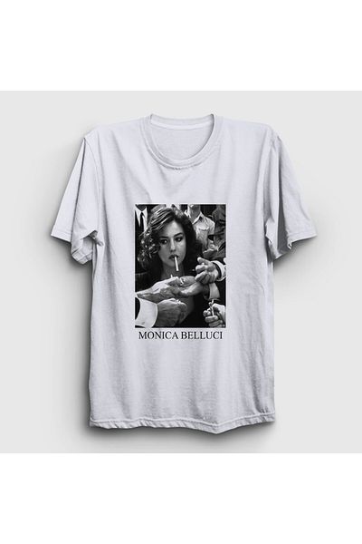 Presmono Μπλουζάκι Unisex White Smoke Monica Belluci 412161 ττ