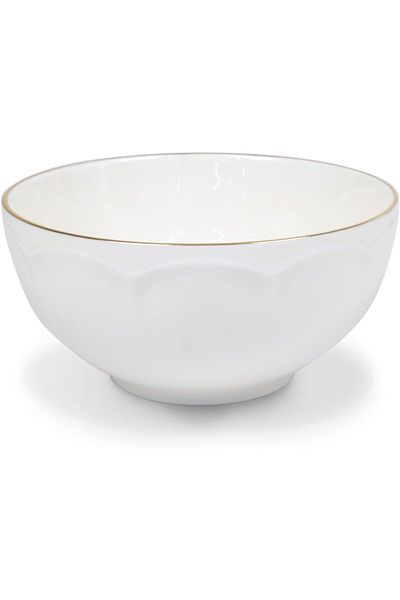 ORCHID 5.5" NEW BONE CHINA EMBOSSED BOWL  EARL