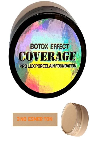 studio cosmetic كريم أساس بورسلين بتأثير بوتوكس - هدية، 3 خافي عيوب بدون تغطية، غطاء مكثف