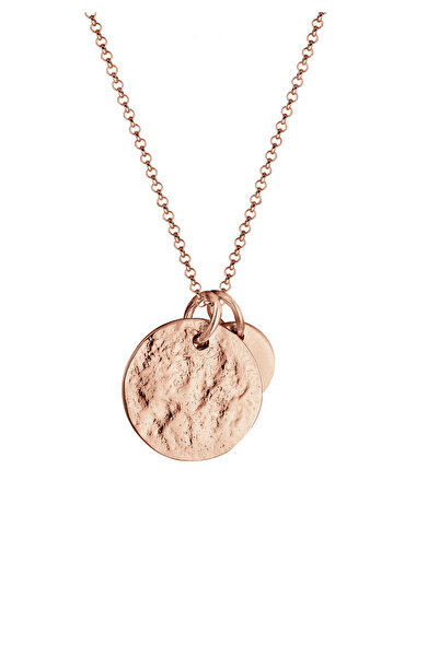 ELLI Dámský náhrdelník s mincemi a geometrickým vzhledem ze sterlingového stříbra 925