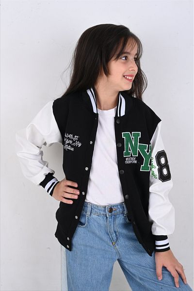 gamaro Unisex Kids 3 Thread Snap Closure College Jacket