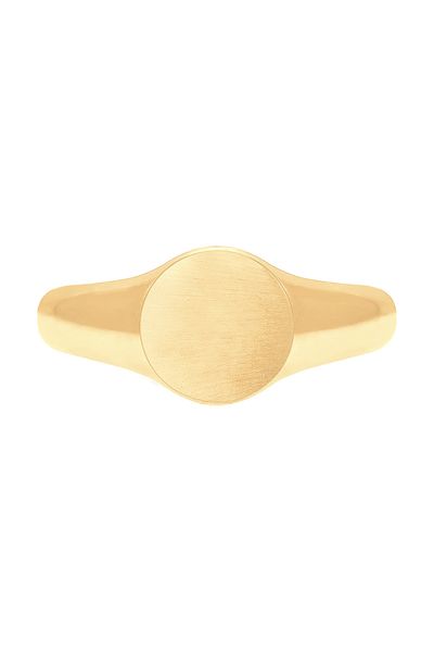 ELLI Ring Matte Oval Geo Basic 925 Sterling Silver