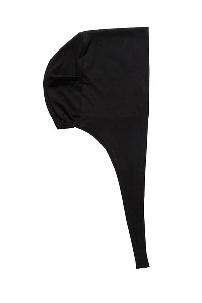 BEYAZ DÜŞ 5 Pieces Lycra Hijab Bonnet - Black with Laces