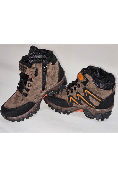 ŞAHGÜL Cırtlı Fermuarlı Içi Kürklü Çocuk Bot